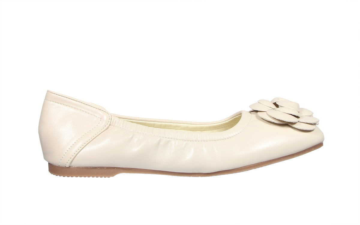 Kiki Nyla K24-004 Women Ballerinas In Beige And Black , Sizes 36-41