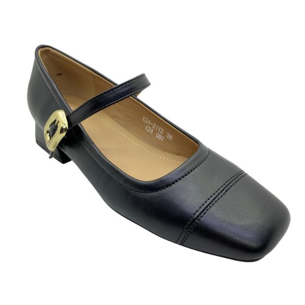 Kiki Arabella K24-2112 Women Classic Mary Janes In Brown And Black, Sizes 35-41