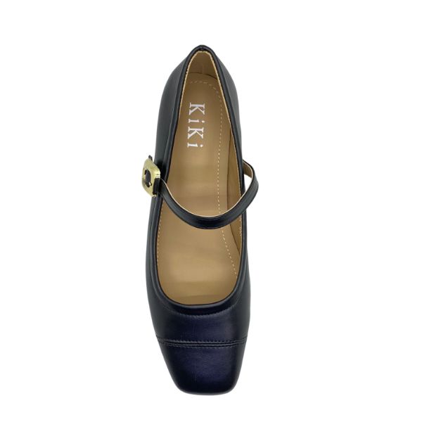 Kiki Arabella K24-2112 Women Classic Mary Janes In Brown And Black, Sizes 35-41