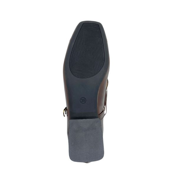 Kiki Arabella K24-2112 Women Classic Mary Janes In Brown And Black, Sizes 35-41