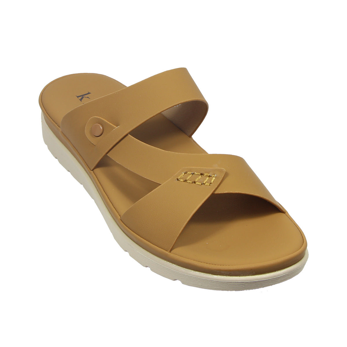 Kiki Willa K25-223 Women Flat Sandals In Grey And Brown, Sizes 36-41