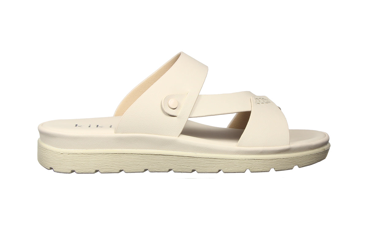 Kiki Willa K25-223 Women Flat Sandals In Grey And Brown, Sizes 36-41