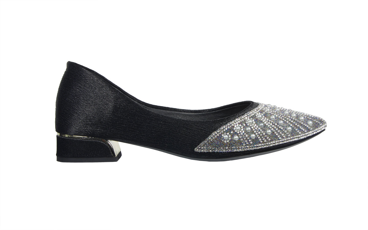 Kiki Stevie KY24-8225 Women Pointed Pumps In Gold And Black , Sizes 35-41