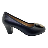 Kiki Sara K23-742 Women Square Buckle Pumps In Black, Sizes 36-41