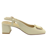 Kiki Blakely K23-755 Women Slingbacks In Beige And Black, Sizes 35-41