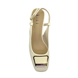 Kiki Blakely K23-755 Women Slingbacks In Beige And Black, Sizes 35-41