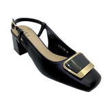 Kiki Blakely K23-755 Women Slingbacks In Beige And Black, Sizes 35-41