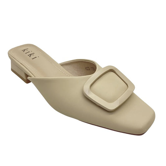 Kiki Reese K23-756 Women Mules In Beige And Black, Sizes 35-41