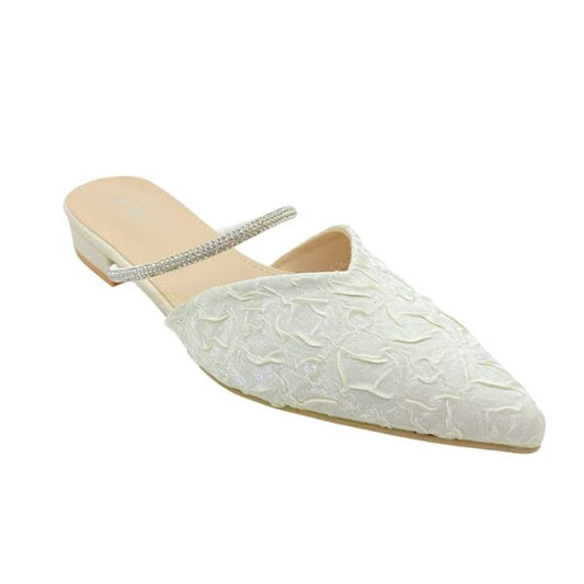Kiki Diana K24-2001 Women Pointed Mules In Beige And Black, Sizes 35-40