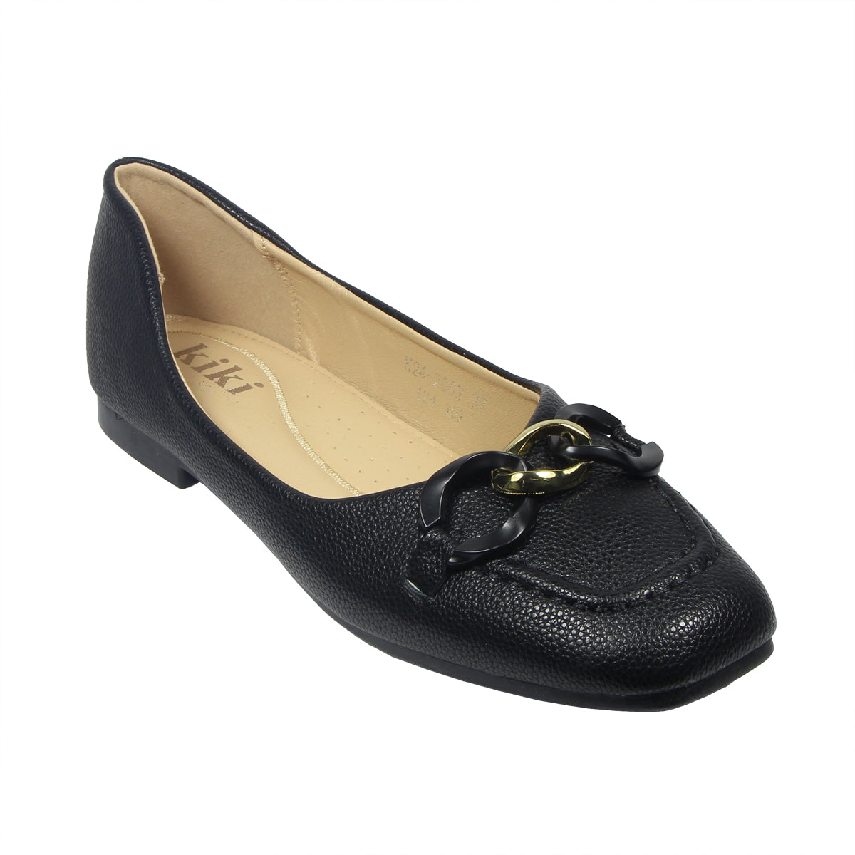 Kiki Miriam K24-2002 Women Pumps In Khaki And Black , Sizes 36-41