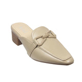 Kiki Mariana K24-2113 Women Mules In White And Khaki , Sizes 36-41