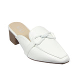 Kiki Mariana K24-2113 Women Mules In White And Khaki , Sizes 36-41