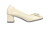 Kiki Kaylani K24-2228 Women Pumps In Beige And Black , Sizes 36-41