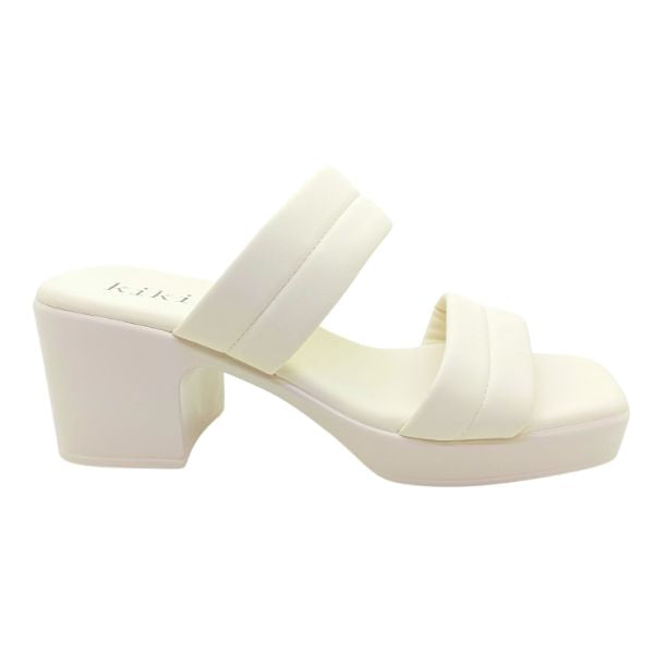 Kiki Kiara K24-2333 Women Double Strap Platform In Black, Sizes 35-41