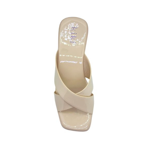 Kiki Harmony K24-2334 Women Criss-Cross Platform In Beige And Grey, Sizes 35-41