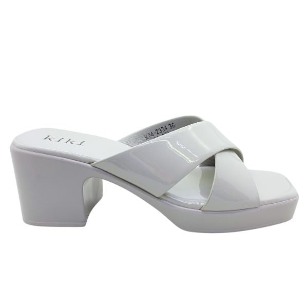 Kiki Harmony K24-2334 Women Criss-Cross Platform In Beige And Grey, Sizes 35-41