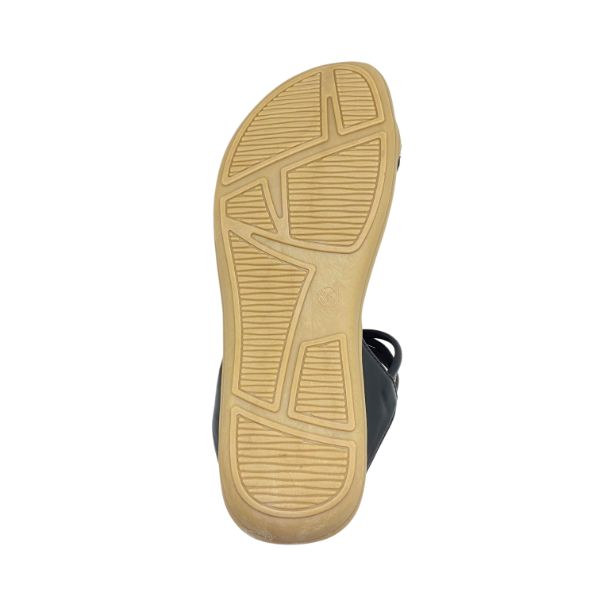 Kiki Ana K24-8812 Women Toe-ring Sandals In Apricot And Black, Sizes 35-41