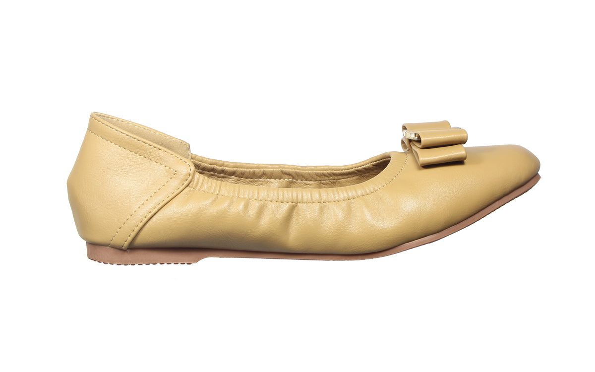 Kiki Holly K25-005 Women Flat Pumps In Tan And Black , Sizes 35-41