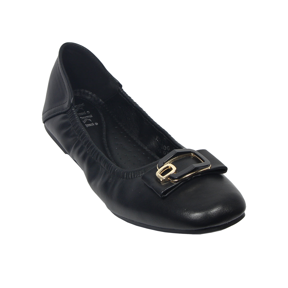 Kiki Madilyn K25-006 Women Flat Pumps In Beige And Black , Sizes 35-41