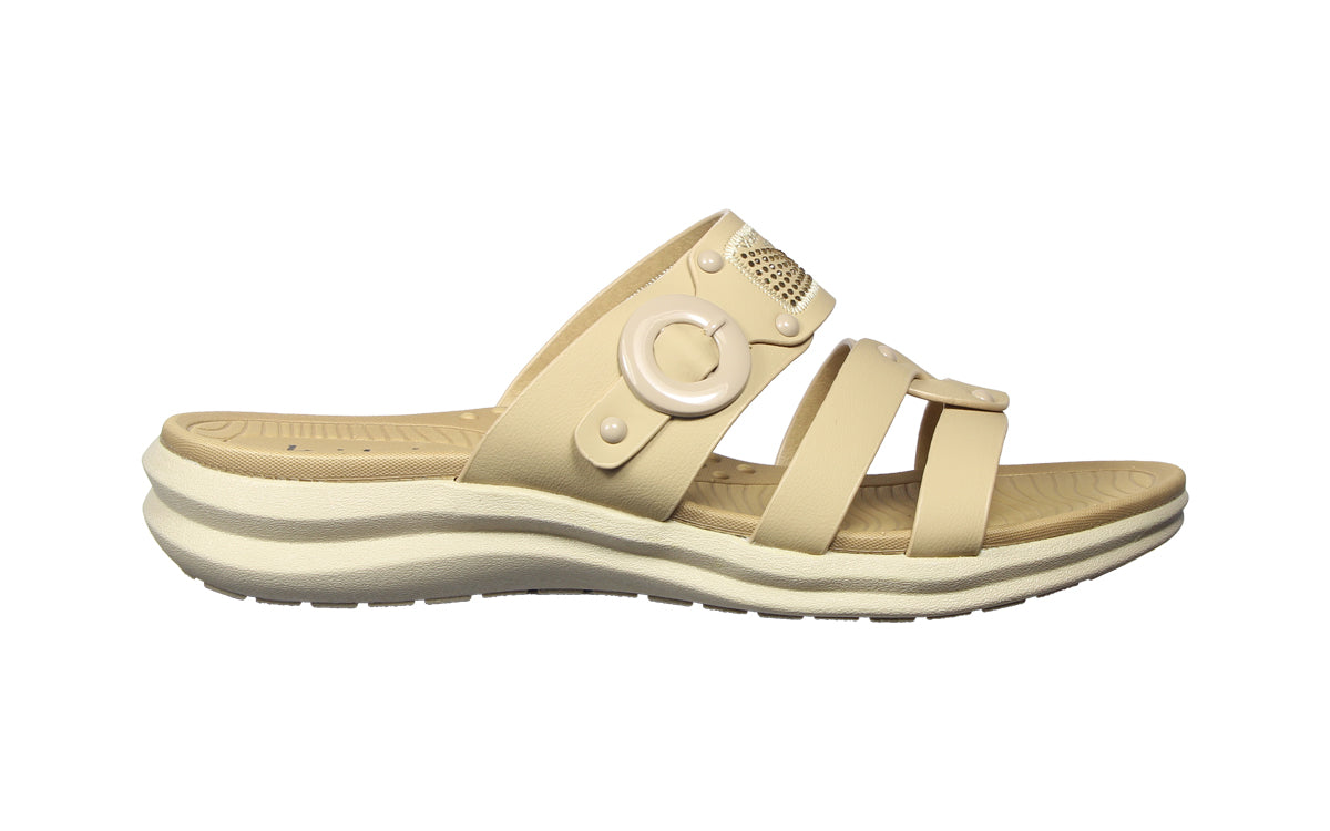Kiki Raelyn K25-221 Women Cage Sandals In Beige And Black, Sizes 36-41
