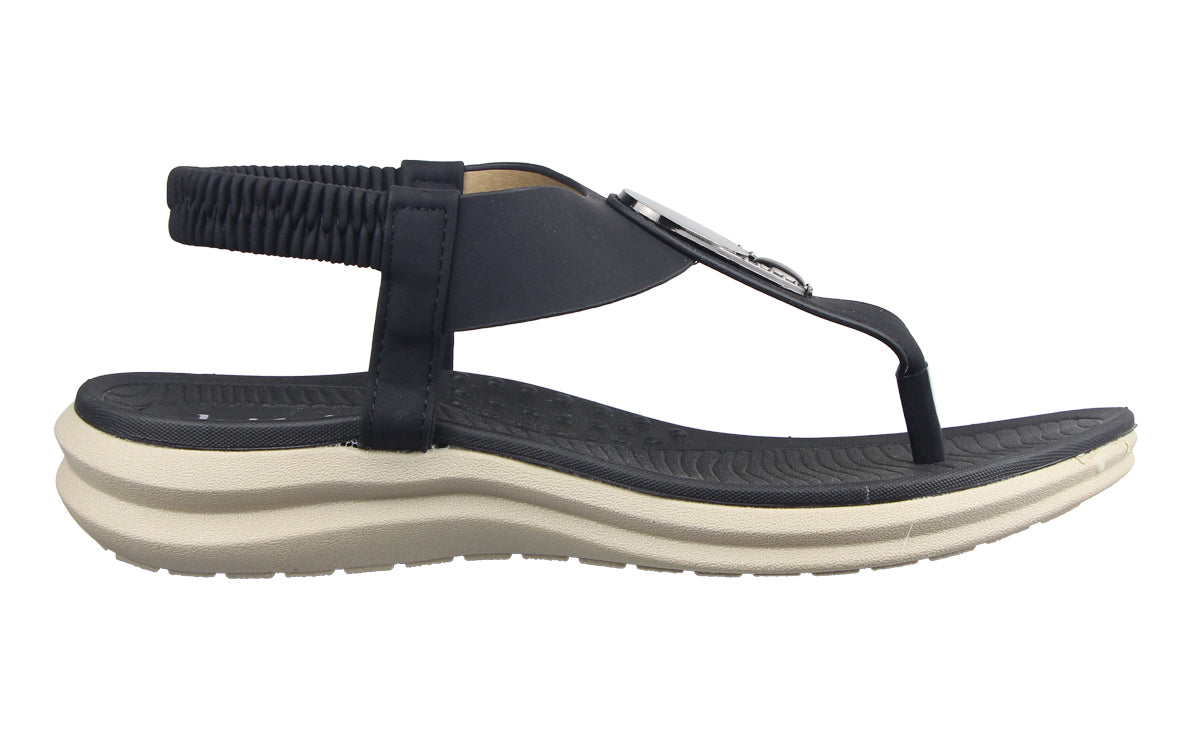 Kiki Mara K25-222 Women Sandals In White And Black, Sizes 36-41