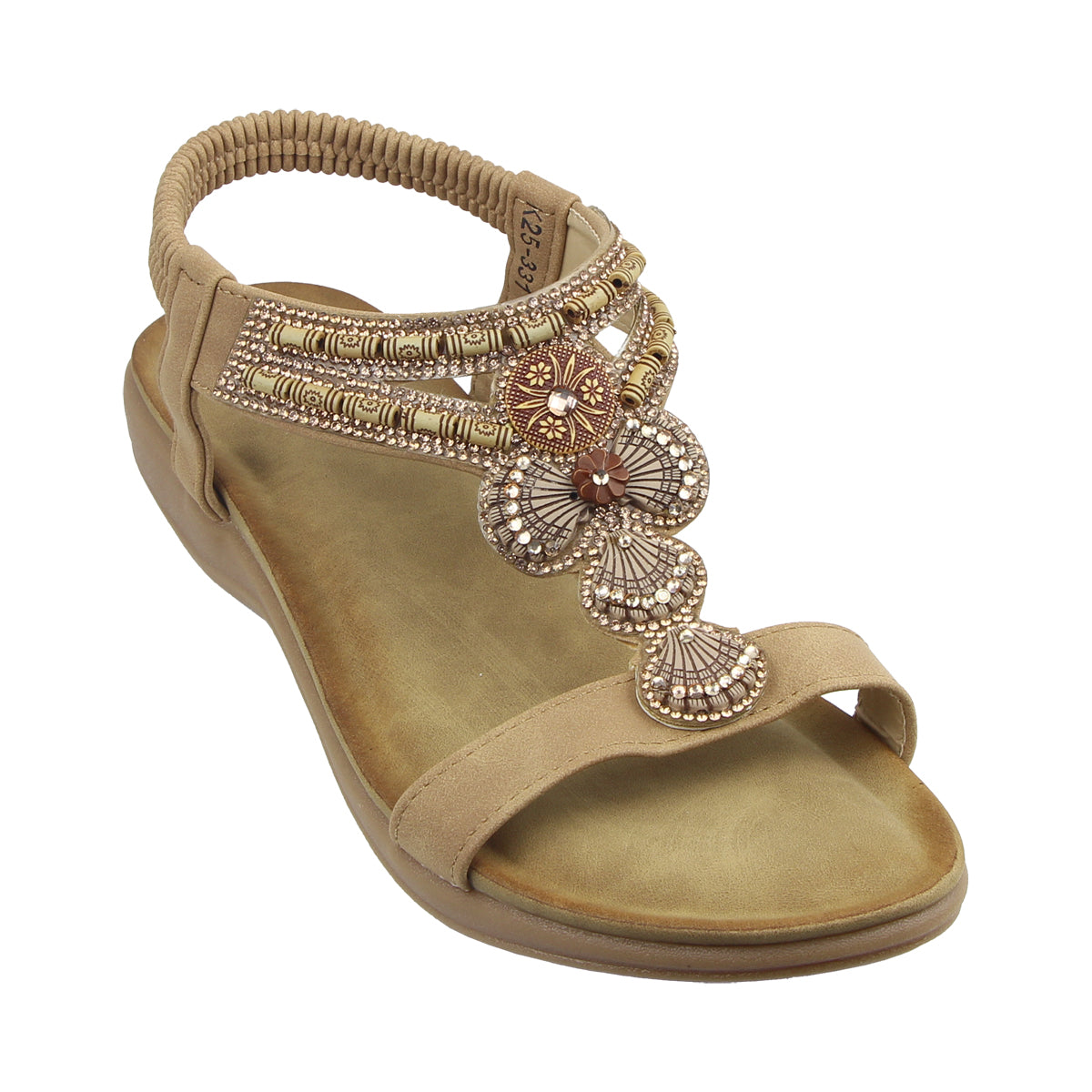 Kiki Elisa K25-331 Women Sandals In Pink And Camel, Sizes 36-41