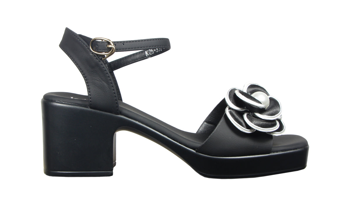 Kiki Alessandra K25-336 Women Platform In Khaki And Black, Sizes 35-40