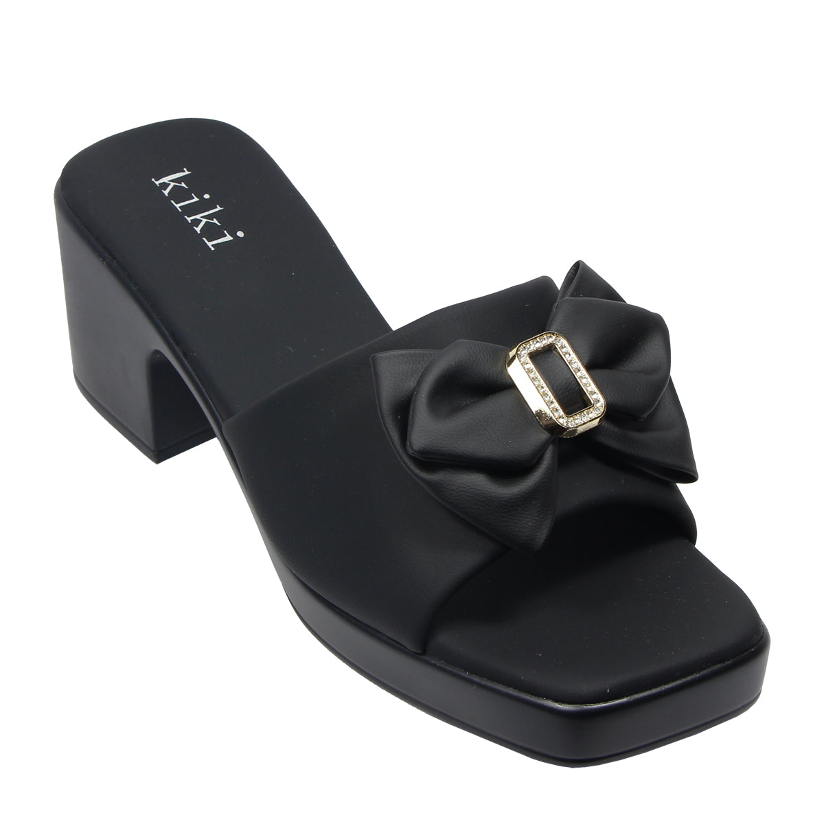 Kiki Gracelynn K25-337 Women Platform In White And Black, Sizes 35-40