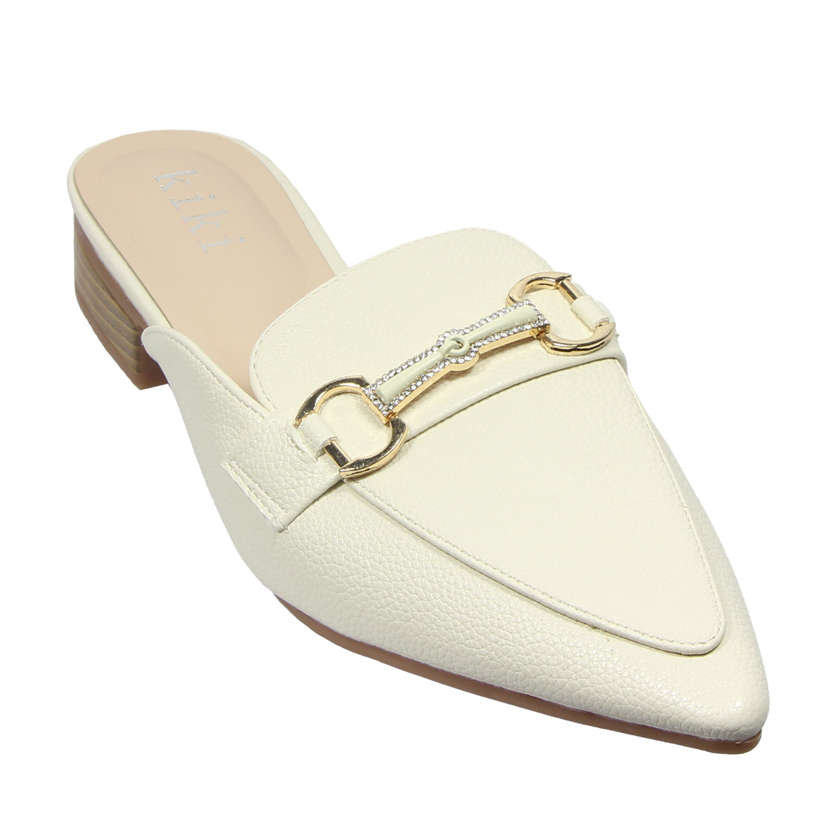 Kiki Carolina K25-338 Women Classic Mules In Beige And Khaki, Sizes 36-41